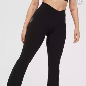 Aerie Crossover Flare Leggings